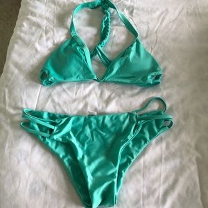 Teal bikini set